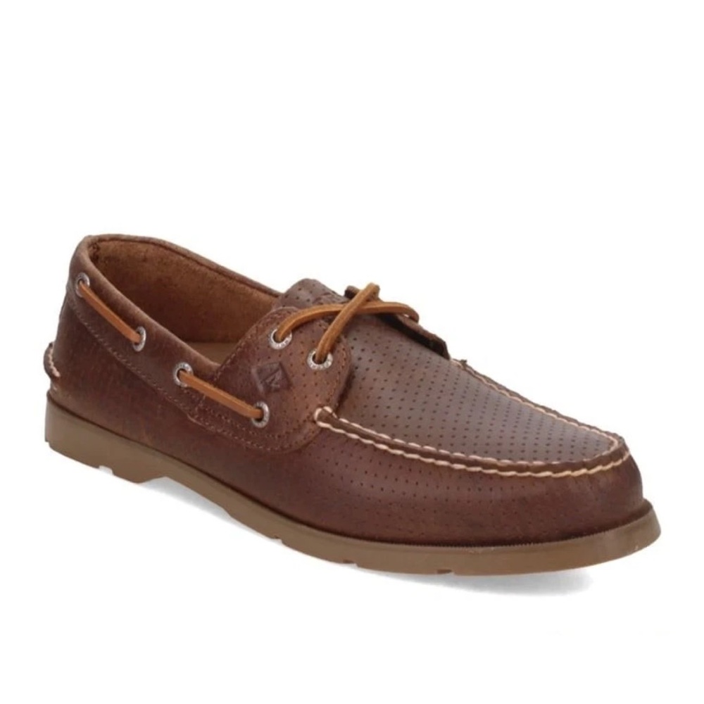 Sperry Brown Leather Boat Shoes